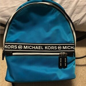 Michael Kors MK medium Kenly Backpack in cobalt blue NWT